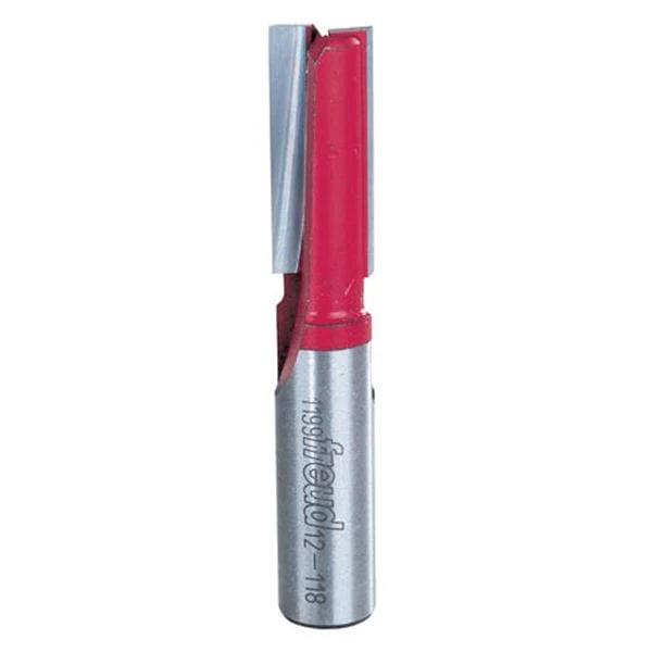 Double Flute Straight Router Bit - 1/2" SH - Diameter:1/2" - Cutting Length:1-1/4"